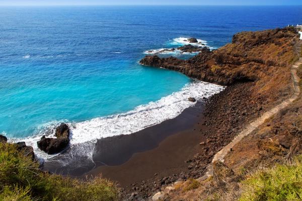 Top Black Sand Beaches Around the World - El Bollullo, Spain