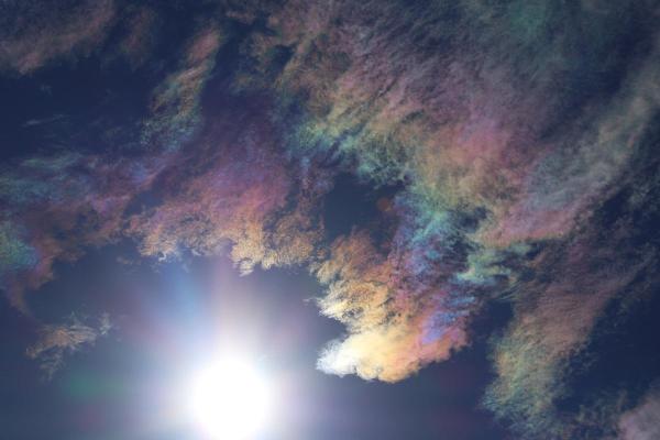 How Iridescent Clouds Form Their Rainbow Colors - How are iridescent clouds formed?