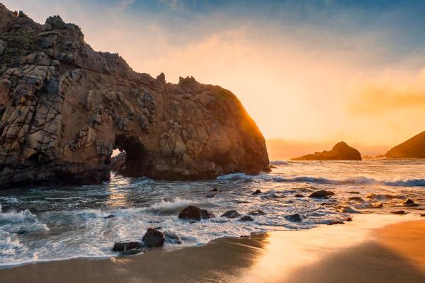 Most Beautiful Pink Sand Beaches in the World - Pfeiffer Beach (United States of America)