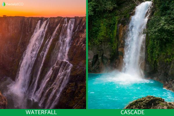 Difference Between Waterfalls and Cascades - What is the difference between waterfalls and a cascades?